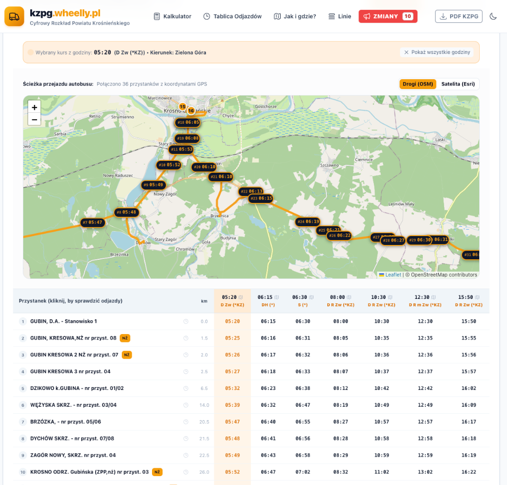 Interaktywna Mapa GPS